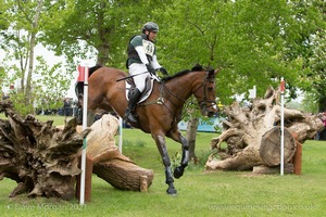 Michael Ryan riding Dunlough Striker at the Hildon Water Pond - Badminton Horse Trials 2017