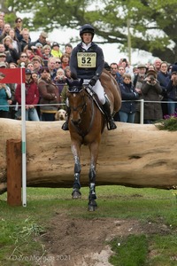 Tom McEwen riding Toledo De Kerser at the Hildon Water Pond - Badminton Horse Trials 2017