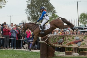 Kristina Cook riding Billy The Red at the Rolex Trunk - Badminton Horse Trials 2017