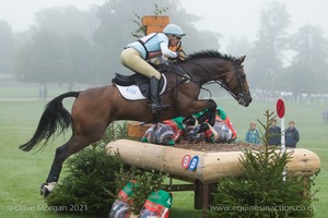 Izzy Taylor riding ITS CHICO at the Dodson &amp; Horrell Feed Tables  in the CCI3* Event at the 2015 Blenheim Palace International Horse Trials