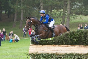 Michael Jackson riding KANGASONG at the JCB Water Splash in the CCI3* Event at the 2015 Blenheim Palace International Horse Trials