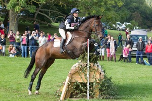 Imogen Gloag riding BRENDONHILL DOUBLET at the JCB Water Splash in the CCI3* Event at the 2015 Blenheim Palace International Horse Trials