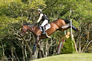 Franky Reid-Warrilow riding DOLLEY WHISPER at the Cheltenham Annual Members Badges in the CCI3* Event at the 2015 Blenheim Palace International Horse Trials