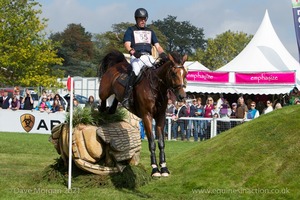 Kai Rueder riding COLANI SUNRISE at the Ariat Dew Pond in the CCI3* Event at the 2015 Blenheim Palace International Horse Trials