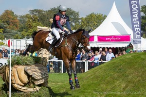Kate Honey riding FERNHILL NOW OR NEVER at the Ariat Dew Pond in the CCI3* Event at the 2015 Blenheim Palace International Horse Trials