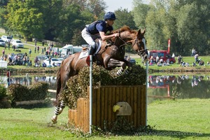 Tim Price riding THE COURT JESTER at the Anniversary Steps in the CCI3* Event at the 2015 Blenheim Palace International Horse Trials