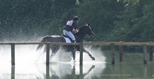 Nicholas Lucey riding PROUD COURAGE at the Outbound Water Crossing in the CCI3* Event at the 2015 Blenheim Palace International Horse Trials