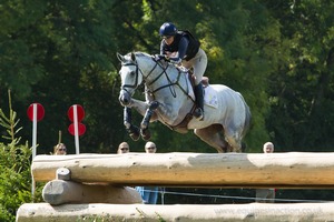 Piggy French riding SEAPATRICK DARK CRUISE at the Gatehouse Stick Pile in the CCI3* Event at the 2015 Blenheim Palace International Horse Trials