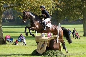 Niklas Bschorer riding WIN AND LOVE at the Fairfax Saddle in the CCI3* Event at the 2015 Blenheim Palace International Horse Trials