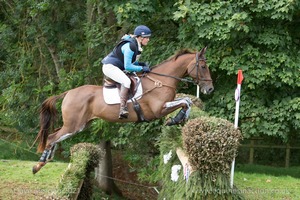 LOWHILL CLOVER and Sarah Holmes (136) in the CCI3* Cross Country at lenheim Palace International Horse Trials 2017