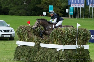 DASSETT COOLEY DUN and Sarah Parkes (160) in the CCI3* Cross Country at Blenheim Palace International Horse Trials 2017