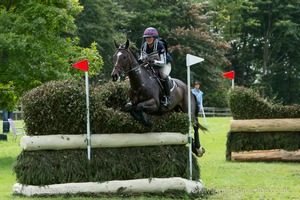 INDY 500 and Andrea Baxter (196) in the CCI3* Cross Country at Blenheim Palace International Horse Trials 2017