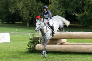 STRIKE SMARTLY and Tom McEwen (15) in the CCI3* Cross Country Event Rider Masters at Blenheim Palace International Horse Trials 2017