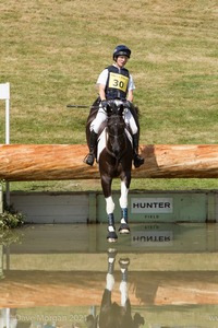 Sarah Holmes riding DUNGANSTOWN FLEUR at the Hunter Field Water Complex (18A/B) - Gatcombe Festival of Eventing 2015