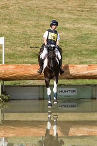 Sarah Holmes riding DUNGANSTOWN FLEUR at the Hunter Field Water Complex (18A/B) - Gatcombe Festival of Eventing 2015