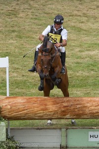 Andrew Nicholson riding MGH GRAFTON STREET at the Hunter Field Water Complex (18A/B) - Gatcombe Festival of Eventing 2015