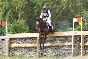 Andrew James riding CUDLIC APPOLLO at the Equistro Wall (7) - Gatcombe Festival of Eventing 2015