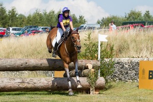 Georgie Strang riding COOLEY EARL at the Bedmax Stick Pile (8) - Gatcombe Festival of Eventing 2015