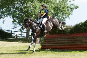 Hazel Towers riding SIMPLY SMART at the Bouvet Ladubay Leap (17) - Gatcombe Festival of Eventing 2015