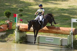 Jamie Wright riding WITCHING HOUR II at the Hunter Field Water Complex (22A/B) - Gatcombe Festival of Eventing 2015