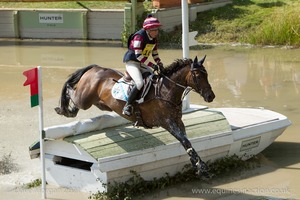 Sam Penn riding PUSIDEN at the Hunter Field Water Complex (22A/B) - Gatcombe Festival of Eventing 2015