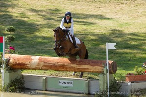 Pippa Funnell riding MAJAS HOPE at the Hunter Field Water Complex (22A/B) - Gatcombe Festival of Eventing 2015