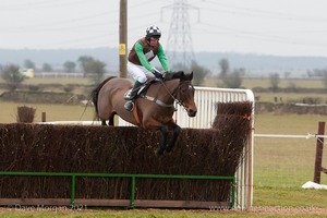 Heythrop Hunt Point to Point Races at Cocklebarrow 2014. 1st race: BA Hull Restricted Race.