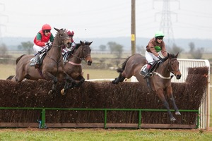 Heythrop Hunt Point to Point Races at Cocklebarrow 2014. 1st race: BA Hull Restricted Race.