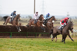 Heythrop Hunt Point to Point Races at Cocklebarrow 2014. 1st race: BA Hull Restricted Race.