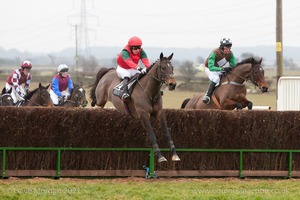 Heythrop Hunt Point to Point Races at Cocklebarrow 2014. 1st race: BA Hull Restricted Race.