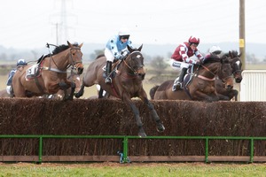 Heythrop Hunt Point to Point Races at Cocklebarrow 2014. 1st race: BA Hull Restricted Race.