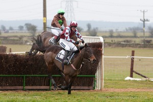 Heythrop Hunt Point to Point Races at Cocklebarrow 2014. 1st race: BA Hull Restricted Race.