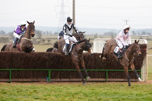 Heythrop Hunt Point to Point Races at Cocklebarrow 2014. 2nd race: Knight Frank Hunt Members, Subscribers & Farmers Race.