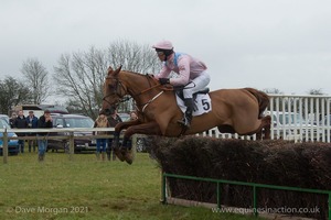 Kiteney Wood and Mike Jackson in his first ever point ot point ride in the Hunt Members Race