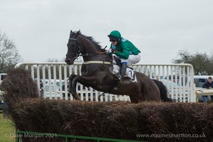 Baths Well clears the 2nd last in the Hunt Members Race