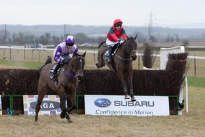 Heythrop Hunt Point to Point Races - Cocklebarrow Sunday 25th January 2015. 1st Race: The Subaru Restricted Race.