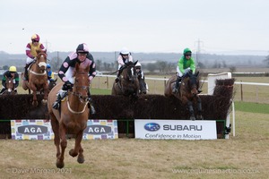 Heythrop Hunt Point to Point Races - Cocklebarrow Sunday 25th January 2015. 1st Race: The Subaru Restricted Race.