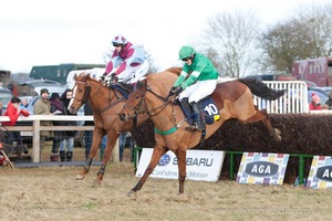 Heythrop Hunt Point to Point Races - Cocklebarrow Sunday 25th January 2015. 5th Race: The Savills Lord Ashton of Hyde's Cup Mens Open Race.