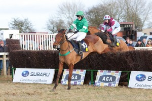 Heythrop Hunt Point to Point Races - Cocklebarrow Sunday 25th January 2015. 5th Race: The Savills Lord Ashton of Hyde's Cup Mens Open Race.