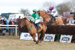 Heythrop Hunt Point to Point Races - Cocklebarrow Sunday 25th January 2015. 5th Race: The Savills Lord Ashton of Hyde's Cup Mens Open Race.