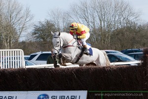 Killurin clears the last. 1st Race: The Tom Lacey Maiden Race.