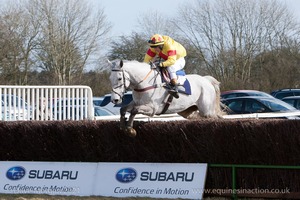 Killurin clears the last. 1st Race: The Tom Lacey Maiden Race.