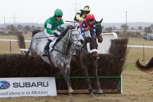 Otto the Great, Ice Cool Benny & Time for Spring. 3rd Race: The National Hunt Trainers Mens Open Race.